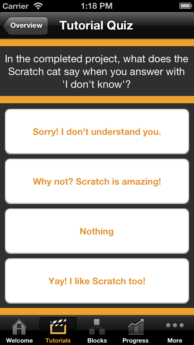 Does Scratch work on iOS?